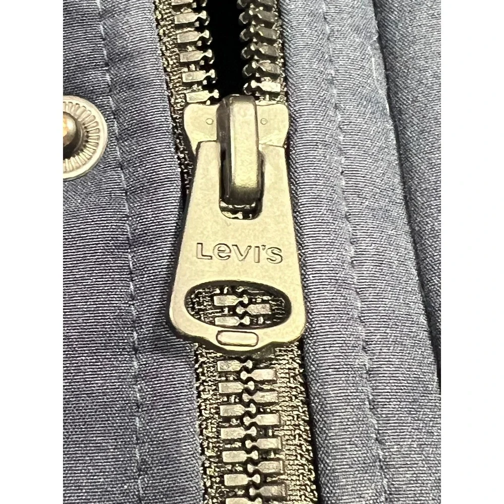 Levi Strauss Mens Navy Blue‎ Sherpa Lined Hooded Softshell Bomber Jacket L